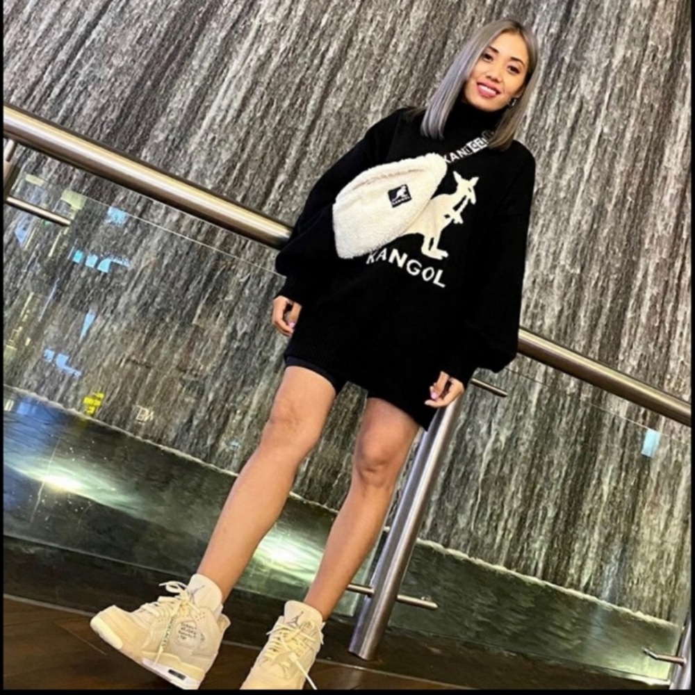 NWOT KANGOL × H&M Oversized Sweater BLOGGERS FAV. - Picture 7 of 12